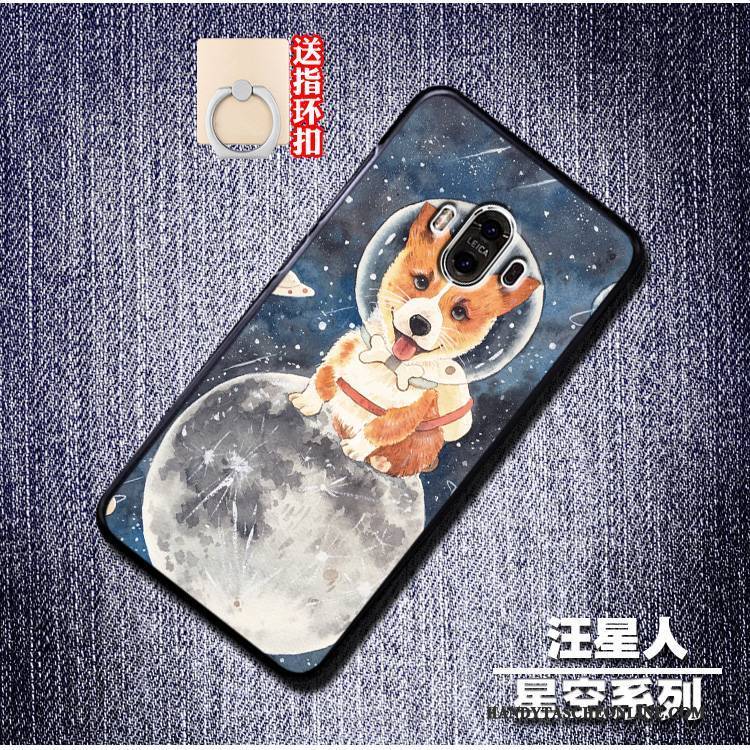 Hülle Huawei Mate 10 Schutz Handyhüllen Hängende Verzierungen, Case Huawei Mate 10 Kreativ Trend Blau