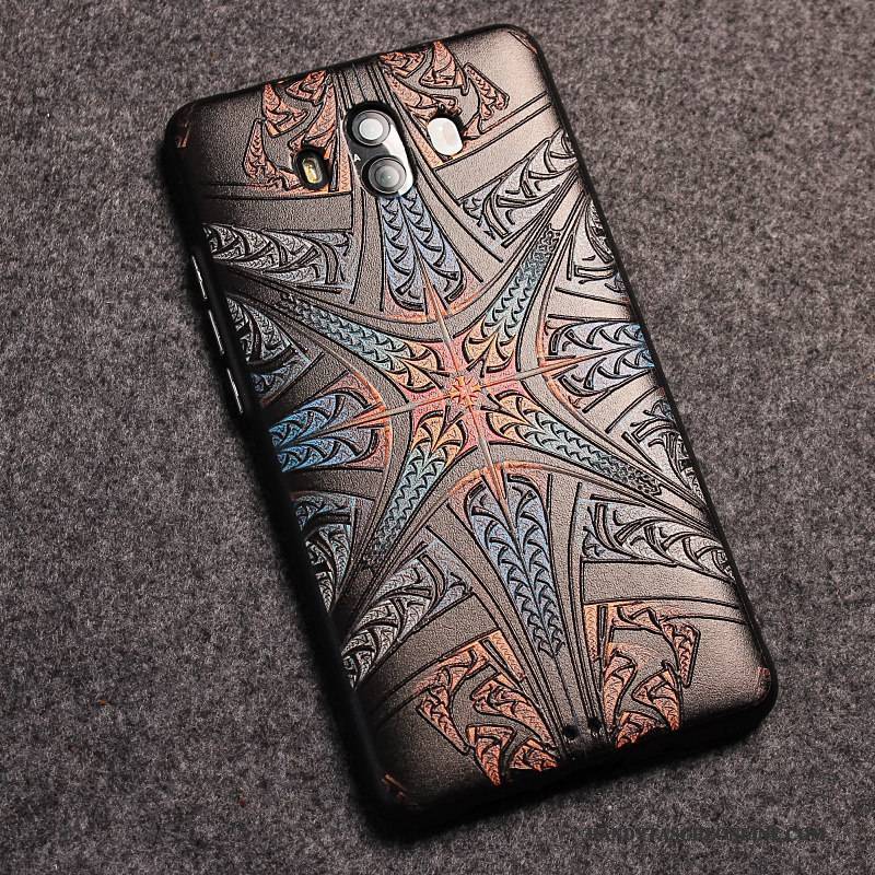 Hülle Huawei Mate 10 Schutz Nubuck Persönlichkeit, Case Huawei Mate 10 Farbe Handyhüllen Anti-sturz