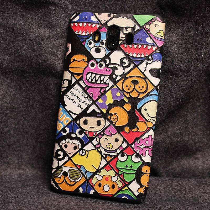 Hülle Huawei Mate 10 Silikon Anti-sturz Persönlichkeit, Case Huawei Mate 10 Taschen Handyhüllen Rosa