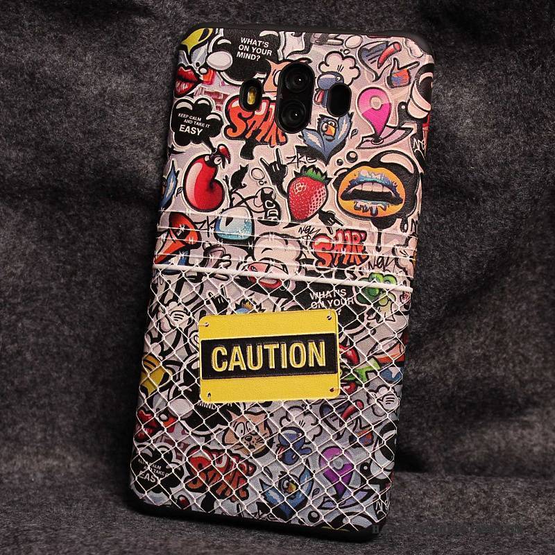 Hülle Huawei Mate 10 Silikon Anti-sturz Persönlichkeit, Case Huawei Mate 10 Taschen Handyhüllen Rosa