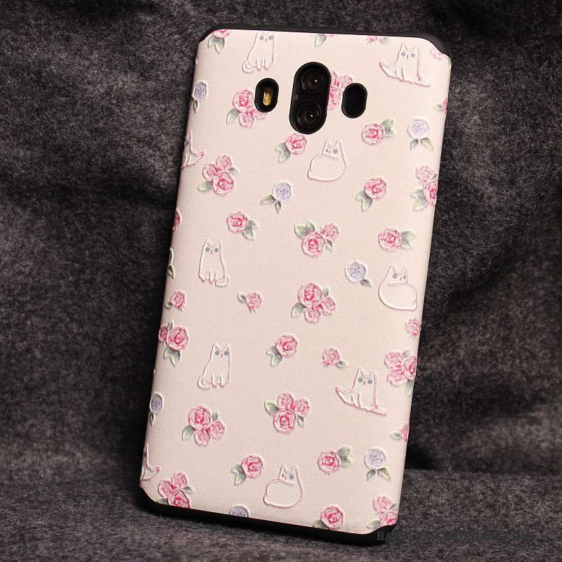 Hülle Huawei Mate 10 Silikon Anti-sturz Persönlichkeit, Case Huawei Mate 10 Taschen Handyhüllen Rosa