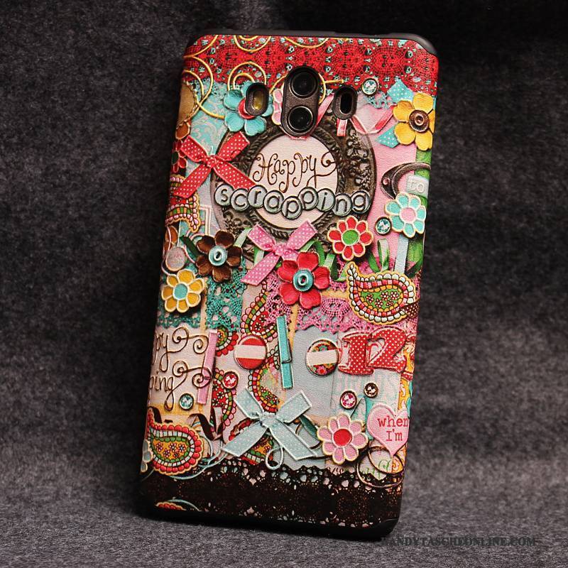 Hülle Huawei Mate 10 Silikon Anti-sturz Persönlichkeit, Case Huawei Mate 10 Taschen Handyhüllen Rosa