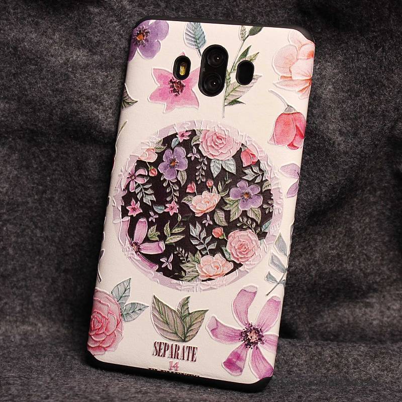 Hülle Huawei Mate 10 Silikon Anti-sturz Persönlichkeit, Case Huawei Mate 10 Taschen Handyhüllen Rosa
