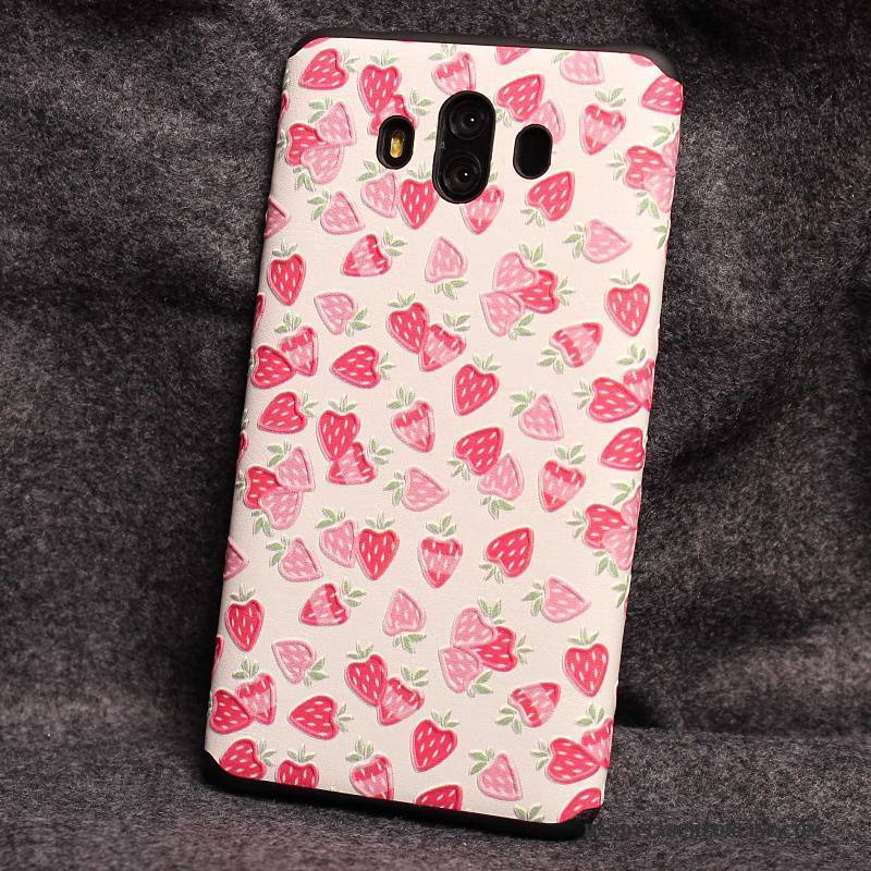 Hülle Huawei Mate 10 Silikon Anti-sturz Persönlichkeit, Case Huawei Mate 10 Taschen Handyhüllen Rosa