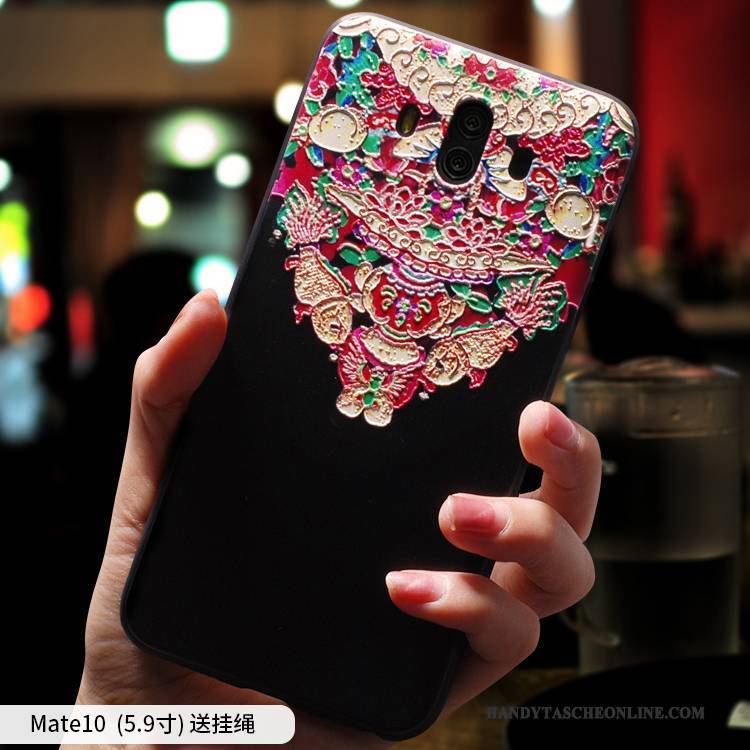 Hülle Huawei Mate 10 Silikon Handyhüllen Persönlichkeit, Case Huawei Mate 10 Weiche Anti-sturz Chinesische Art