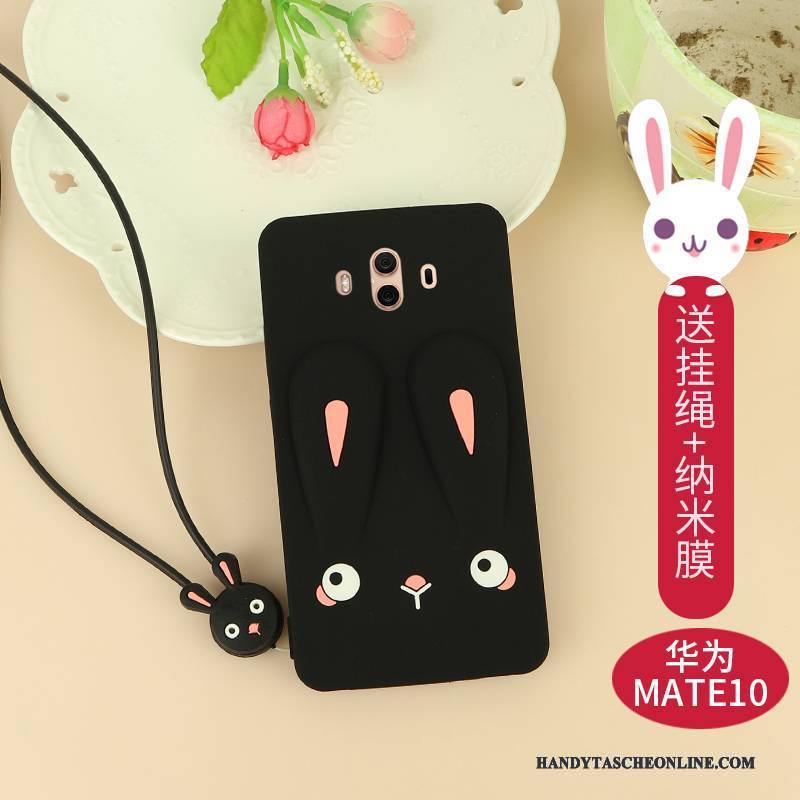 Hülle Huawei Mate 10 Silikon Rosa Anti-sturz, Case Huawei Mate 10 Taschen Persönlichkeit Nette