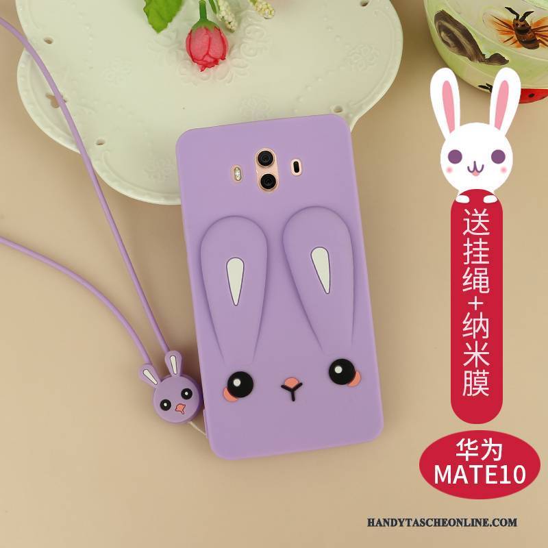 Hülle Huawei Mate 10 Silikon Rosa Anti-sturz, Case Huawei Mate 10 Taschen Persönlichkeit Nette