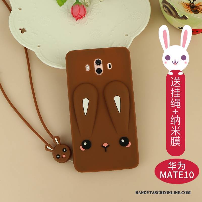 Hülle Huawei Mate 10 Silikon Rosa Anti-sturz, Case Huawei Mate 10 Taschen Persönlichkeit Nette