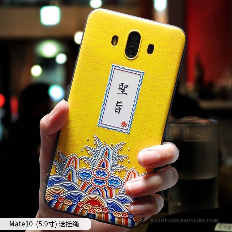 Hülle Huawei Mate 10 Silikon Rosa Anti-sturz, Case Huawei Mate 10 Weiche Trend Liebhaber