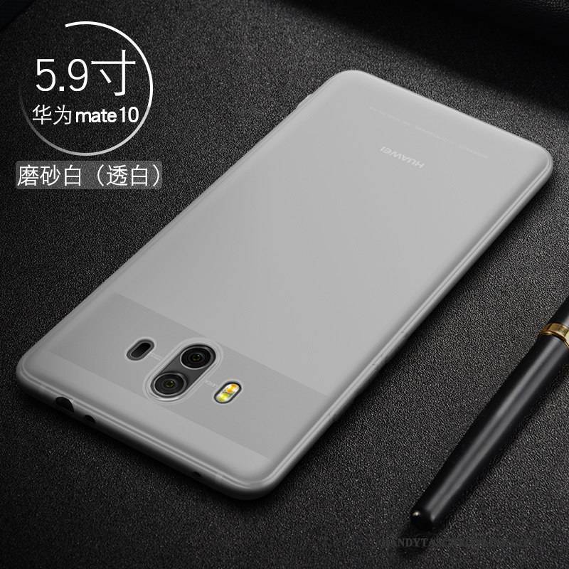 Hülle Huawei Mate 10 Silikon Schlank Handyhüllen, Case Huawei Mate 10 Taschen Schwarz Anti-sturz