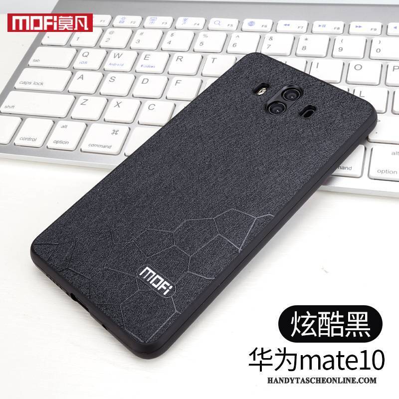 Hülle Huawei Mate 10 Silikon Schwarz Schlank, Case Huawei Mate 10 Schutz Schwer Neu
