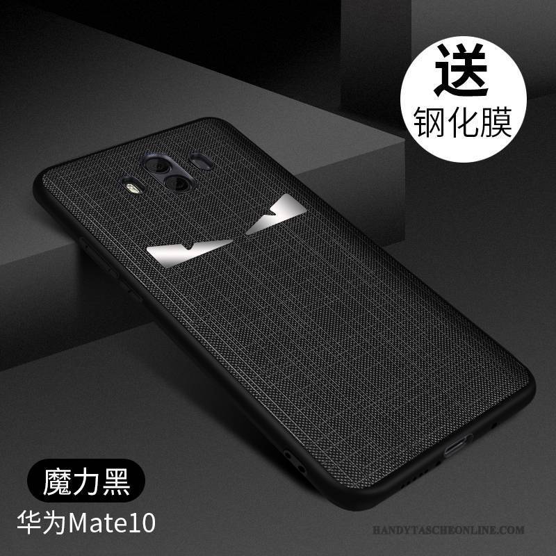 Hülle Huawei Mate 10 Silikon Schwarz Schlank, Case Huawei Mate 10 Schutz Schwer Neu