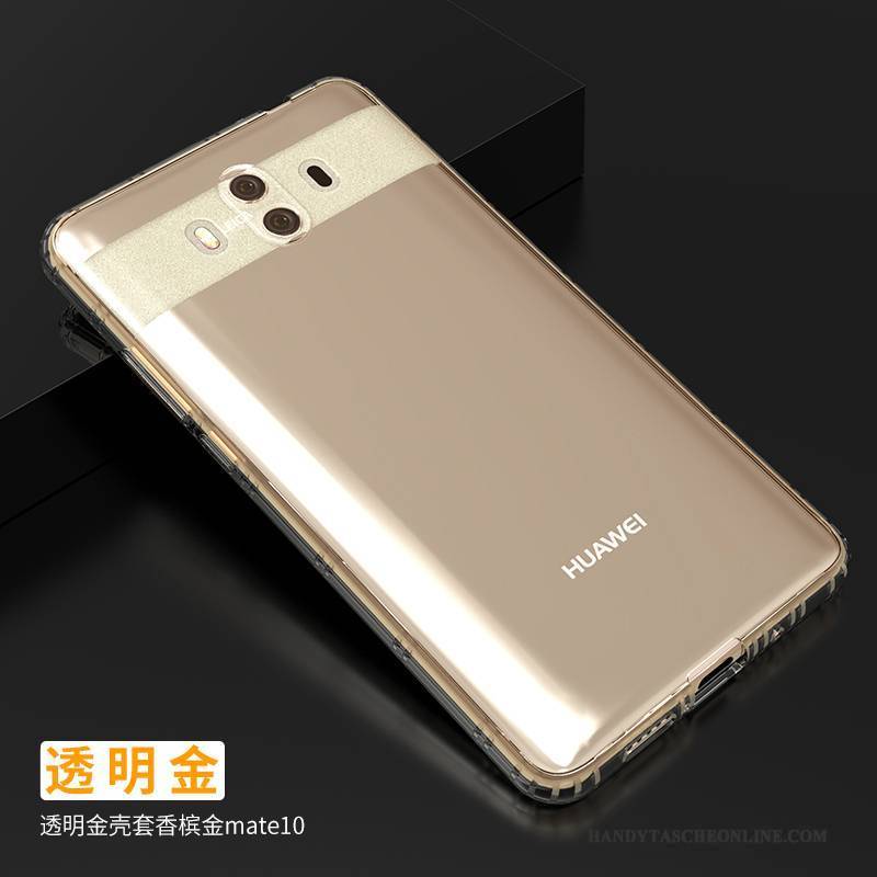 Hülle Huawei Mate 10 Silikon Transparent Anti-sturz, Case Huawei Mate 10 Taschen Schwarz Handyhüllen