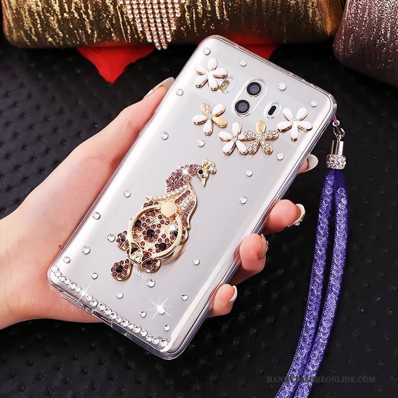 Hülle Huawei Mate 10 Taschen Handyhüllen Hängende Verzierungen, Case Huawei Mate 10 Schutz Blau Persönlichkeit