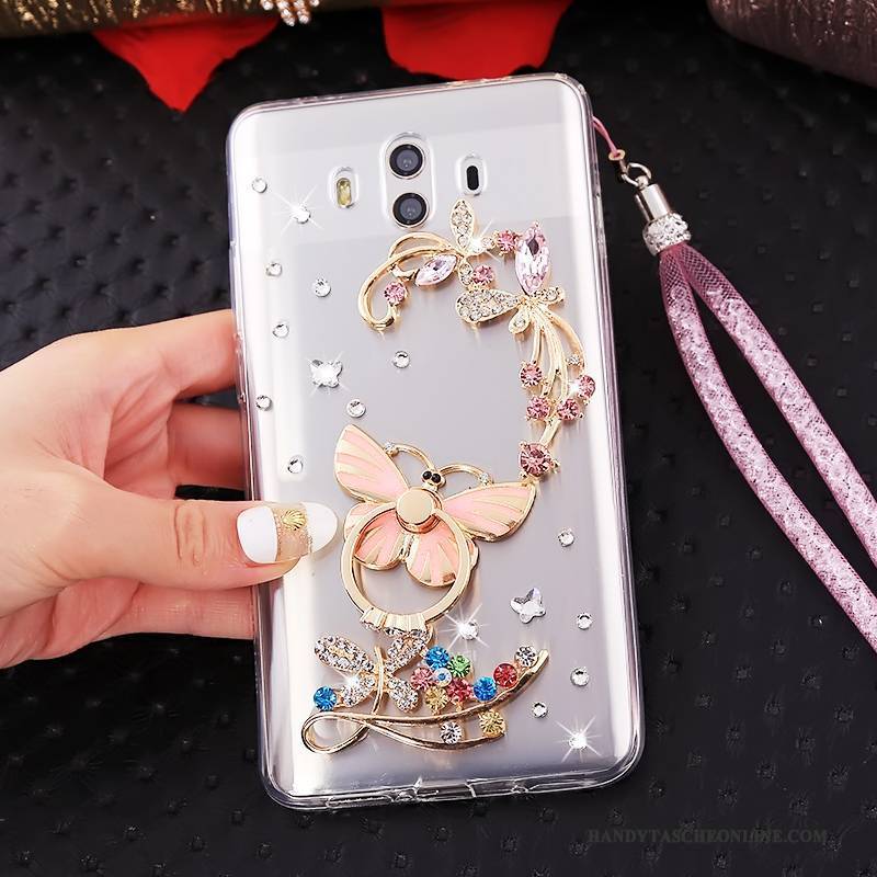 Hülle Huawei Mate 10 Taschen Handyhüllen Hängende Verzierungen, Case Huawei Mate 10 Schutz Blau Persönlichkeit
