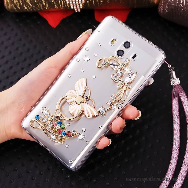 Hülle Huawei Mate 10 Taschen Handyhüllen Hängende Verzierungen, Case Huawei Mate 10 Schutz Blau Persönlichkeit