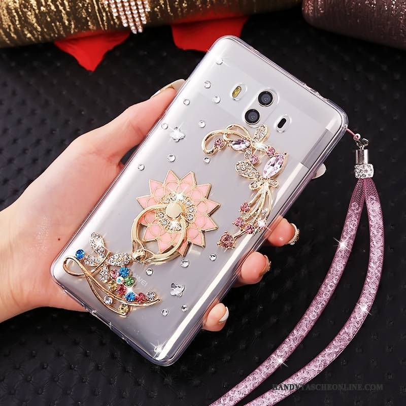 Hülle Huawei Mate 10 Taschen Handyhüllen Hängende Verzierungen, Case Huawei Mate 10 Schutz Blau Persönlichkeit