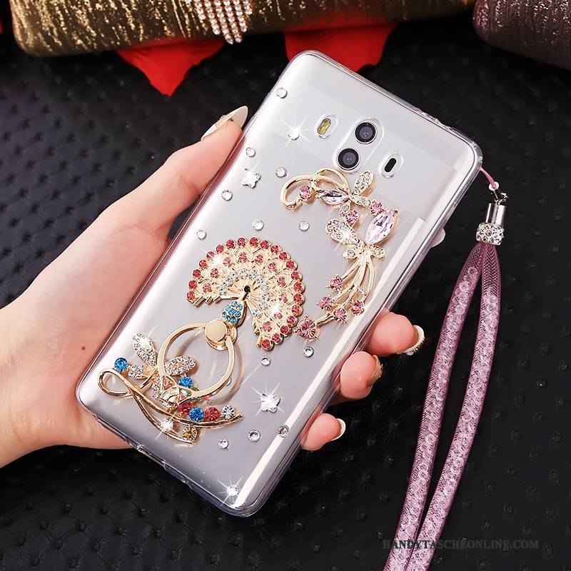 Hülle Huawei Mate 10 Taschen Handyhüllen Hängende Verzierungen, Case Huawei Mate 10 Schutz Blau Persönlichkeit