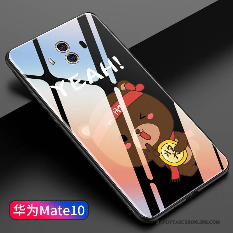 Hülle Huawei Mate 10 Taschen Handyhüllen Spiegel, Case Huawei Mate 10 Kreativ Persönlichkeit Glas