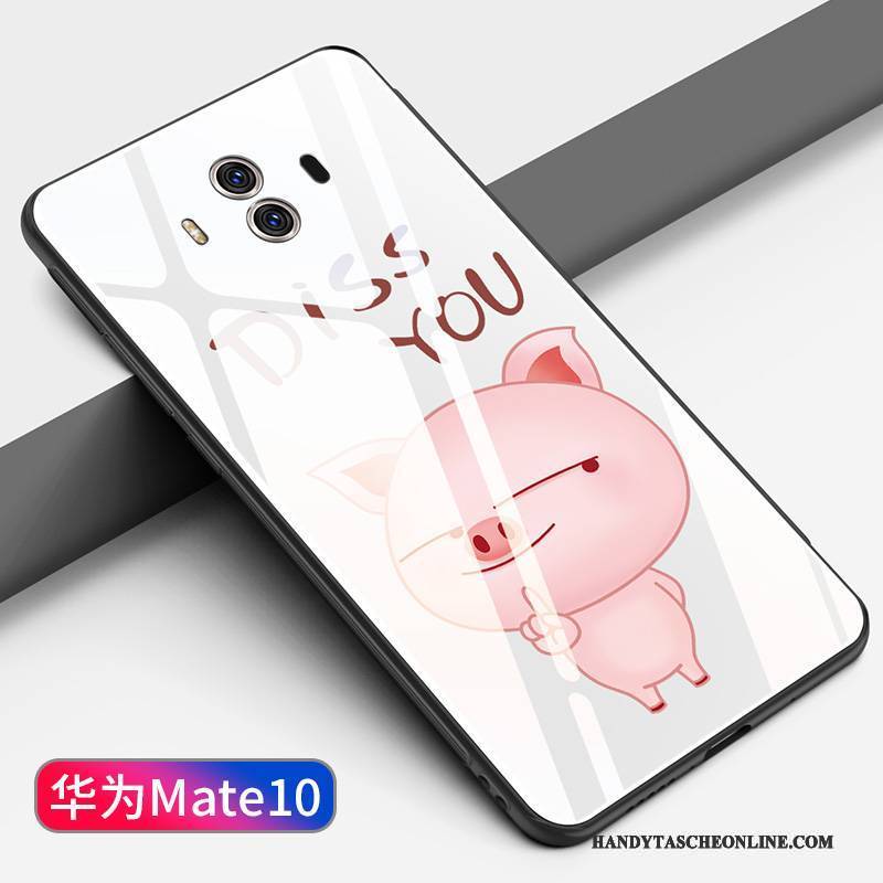 Hülle Huawei Mate 10 Taschen Handyhüllen Spiegel, Case Huawei Mate 10 Kreativ Persönlichkeit Glas