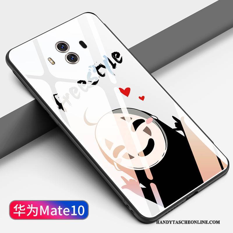 Hülle Huawei Mate 10 Taschen Handyhüllen Spiegel, Case Huawei Mate 10 Kreativ Persönlichkeit Glas