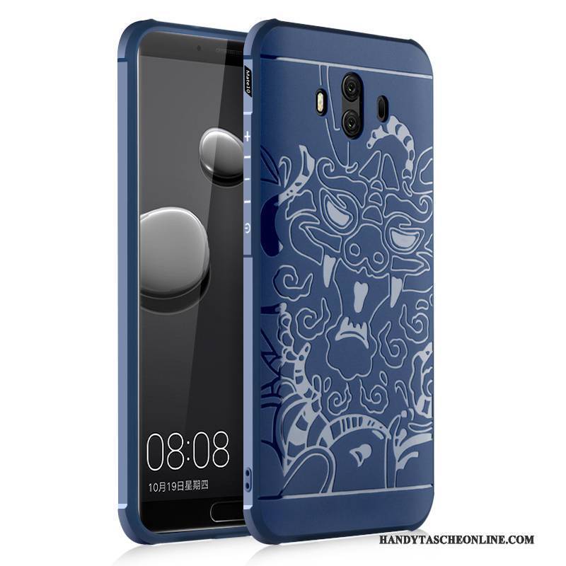 Hülle Huawei Mate 10 Taschen Persönlichkeit Drachenmuster, Case Huawei Mate 10 Weiche Handyhüllen Anti-sturz