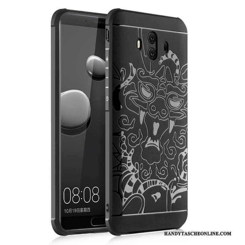 Hülle Huawei Mate 10 Taschen Persönlichkeit Drachenmuster, Case Huawei Mate 10 Weiche Handyhüllen Anti-sturz