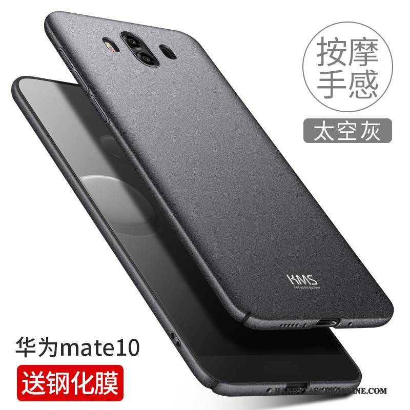 Hülle Huawei Mate 10 Taschen Schlank Handyhüllen, Case Huawei Mate 10 Schutz Nubuck Temperieren