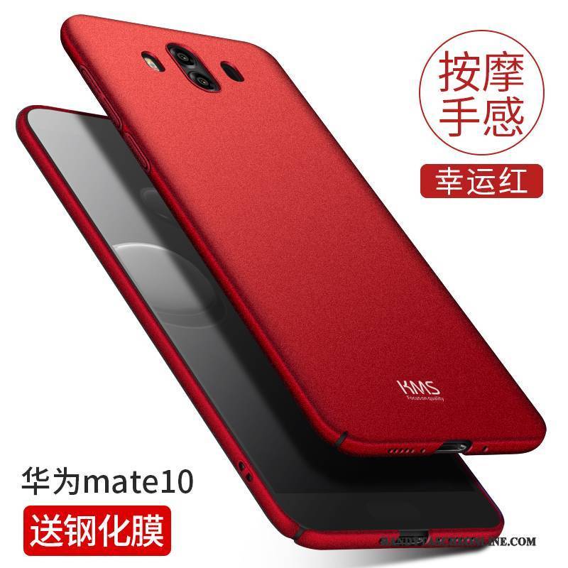Hülle Huawei Mate 10 Taschen Schlank Handyhüllen, Case Huawei Mate 10 Schutz Nubuck Temperieren