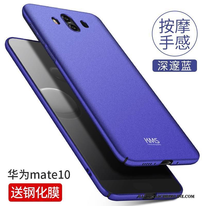 Hülle Huawei Mate 10 Taschen Schlank Handyhüllen, Case Huawei Mate 10 Schutz Nubuck Temperieren