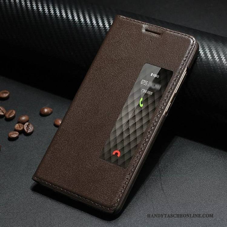 Hülle Huawei Mate 10 Taschen Schwarz Handyhüllen, Case Huawei Mate 10 Folio Anti-sturz