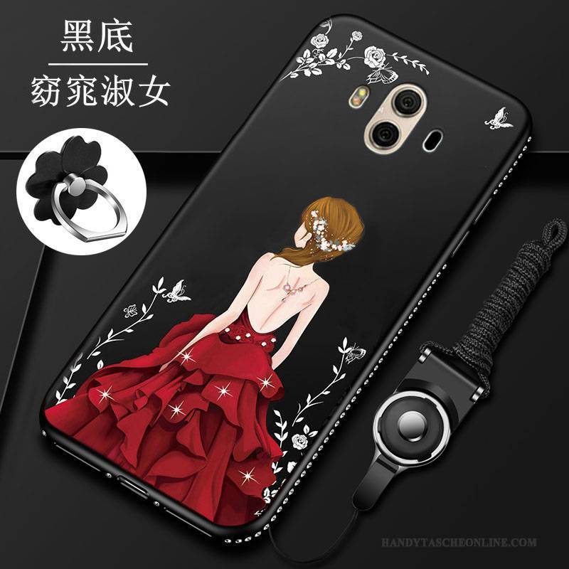 Hülle Huawei Mate 10 Weiche Rot Anti-sturz, Case Huawei Mate 10 Schutz Handyhüllen