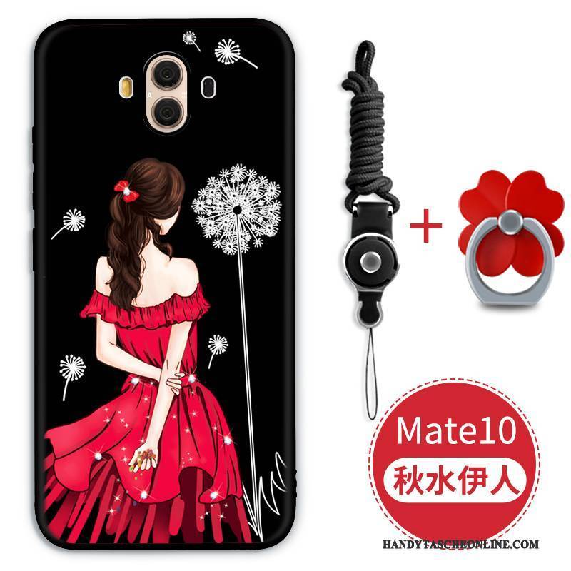 Hülle Huawei Mate 10 Weiche Rot Handyhüllen, Case Huawei Mate 10 Taschen Anti-sturz Trend