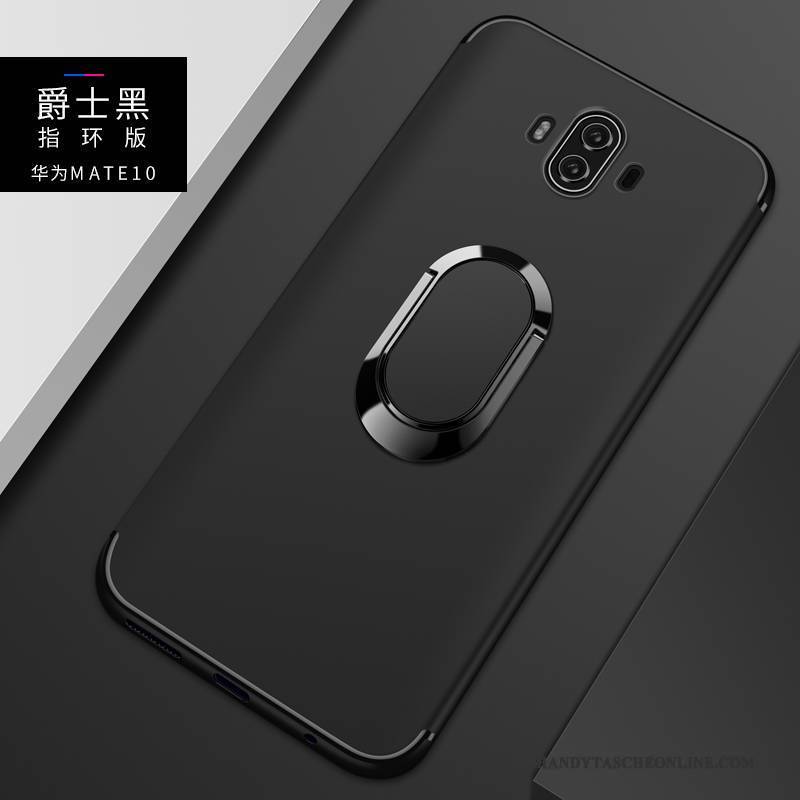 Hülle Huawei Mate 10 Weiche Trend Nubuck, Case Huawei Mate 10 Silikon Schwarz Schlank