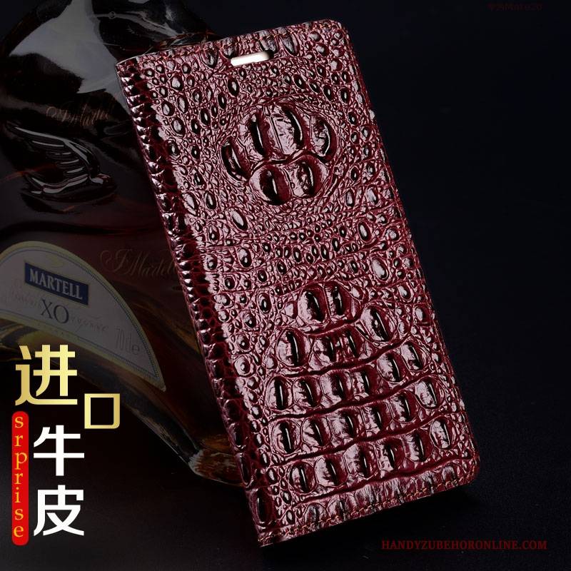 Hülle Huawei Mate 20 Pro Leder Handyhüllen Blau, Case Huawei Mate 20 Pro Folio Trend Drachen