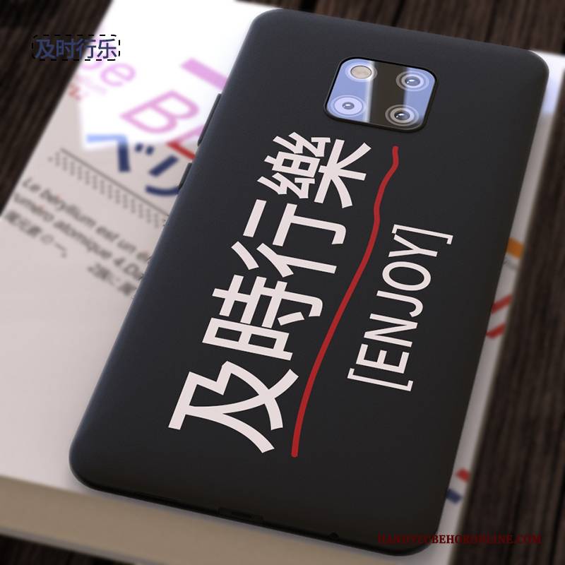 Hülle Huawei Mate 20 Pro Weiche Schwarz Nubuck, Case Huawei Mate 20 Pro Silikon Anti-sturz Handyhüllen