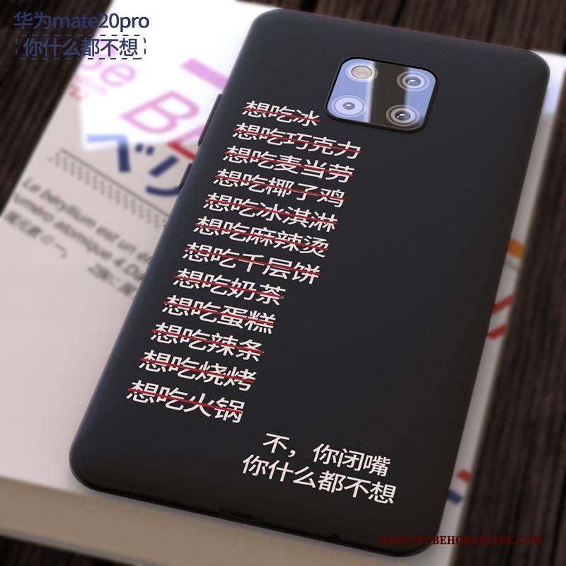 Hülle Huawei Mate 20 Pro Weiche Schwarz Nubuck, Case Huawei Mate 20 Pro Silikon Anti-sturz Handyhüllen