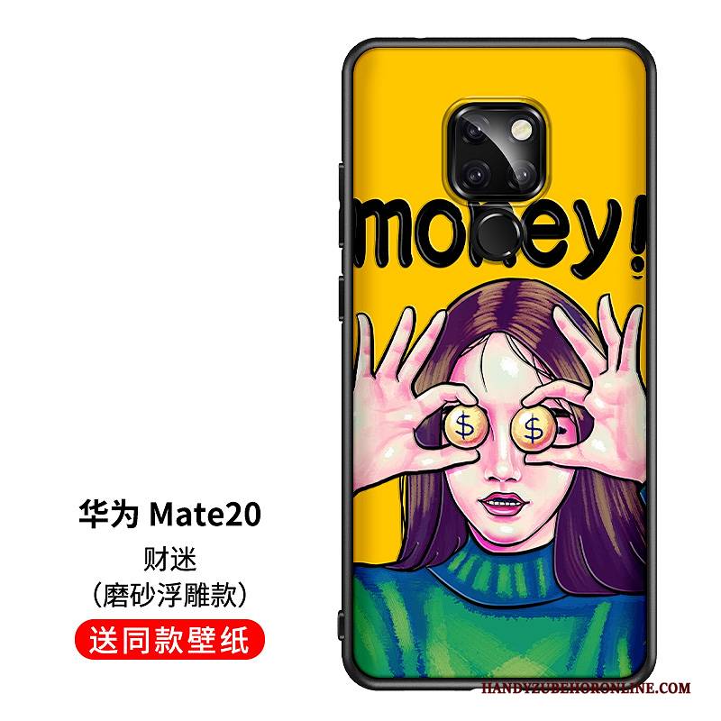 Hülle Huawei Mate 20 Silikon Anti-sturz Lustig, Case Huawei Mate 20 Weiche Persönlichkeit Netto Rot