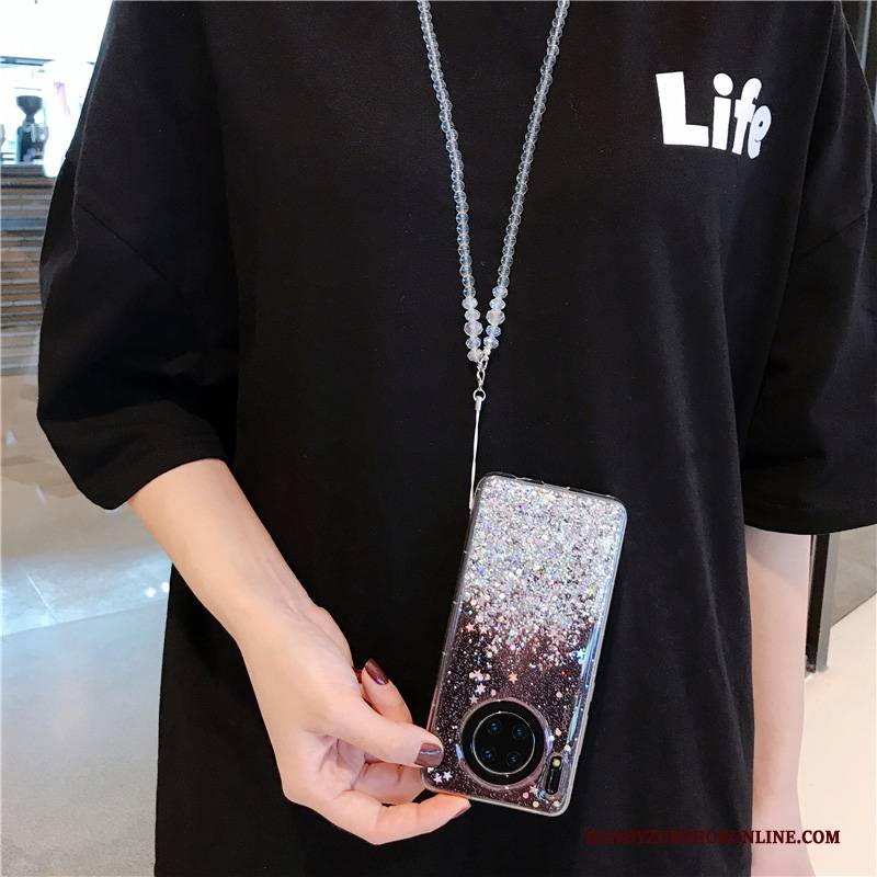 Hülle Huawei Mate 30 Kreativ Einfach Handyhüllen, Case Huawei Mate 30 Schutz Silber Sternenhimmel