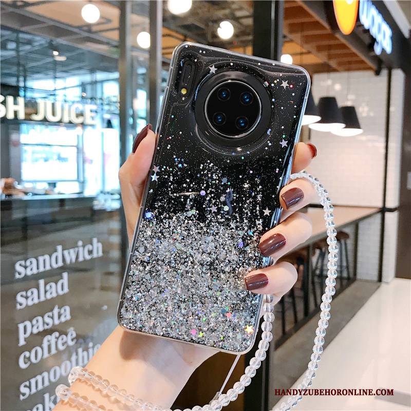 Hülle Huawei Mate 30 Kreativ Einfach Handyhüllen, Case Huawei Mate 30 Schutz Silber Sternenhimmel