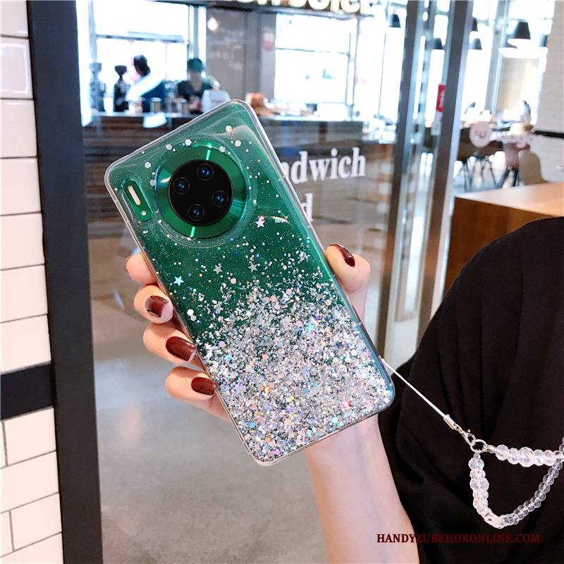 Hülle Huawei Mate 30 Kreativ Einfach Handyhüllen, Case Huawei Mate 30 Schutz Silber Sternenhimmel