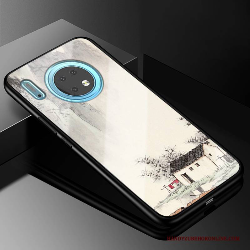 Hülle Huawei Mate 30 Mode Glas Handyhüllen, Case Huawei Mate 30 Taschen Anti-sturz