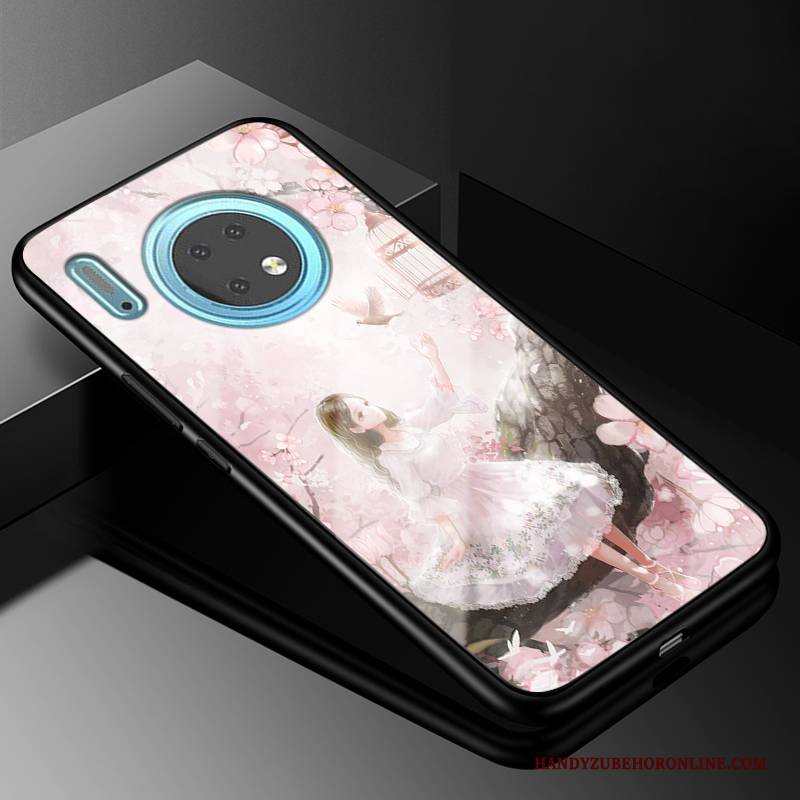 Hülle Huawei Mate 30 Mode Glas Handyhüllen, Case Huawei Mate 30 Taschen Anti-sturz