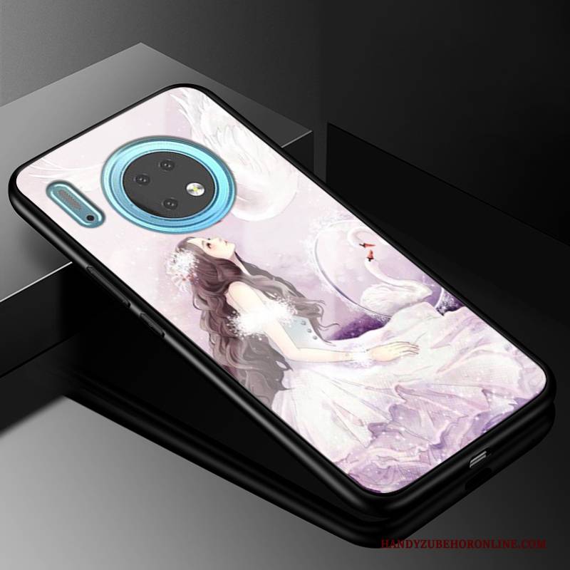 Hülle Huawei Mate 30 Mode Glas Handyhüllen, Case Huawei Mate 30 Taschen Anti-sturz