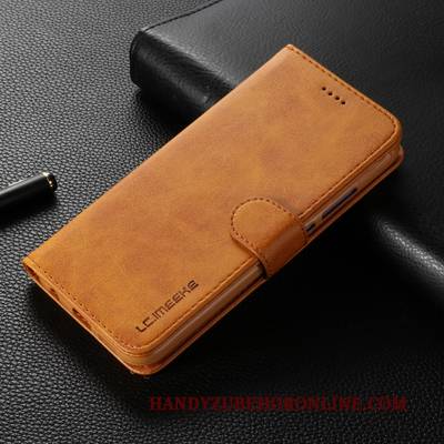 Hülle Huawei Mate 30 Pro Lederhülle Karte Handyhüllen, Case Huawei Mate 30 Pro Folio Rot Business