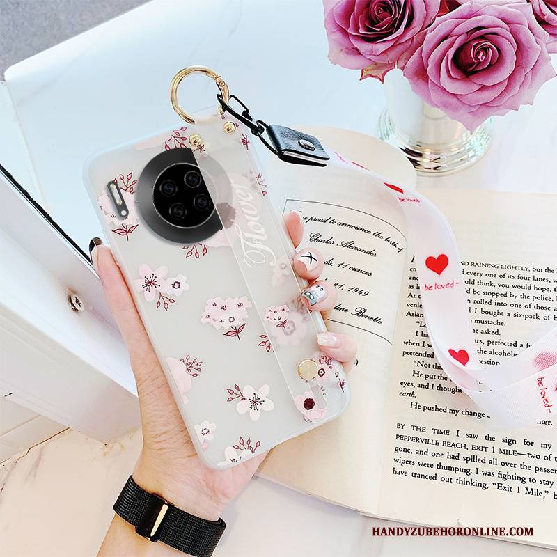 Hülle Huawei Mate 30 Pro Schutz Anti-sturz Weiß, Case Huawei Mate 30 Pro Silikon Transparent Handyhüllen