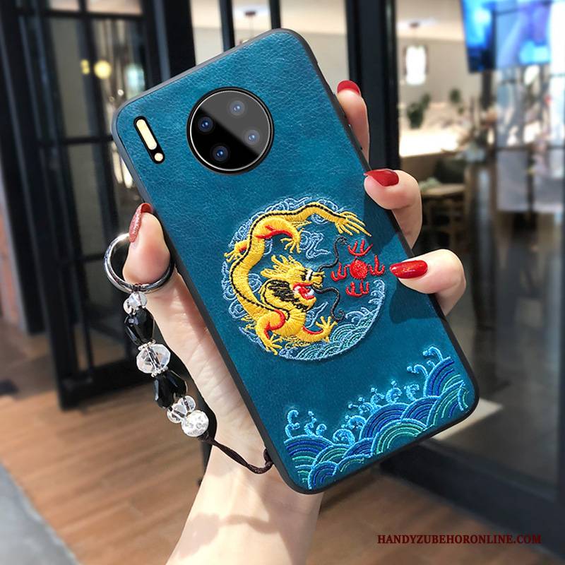 Hülle Huawei Mate 30 Taschen Netto Rot Liebhaber, Case Huawei Mate 30 Silikon Handyhüllen Anti-sturz