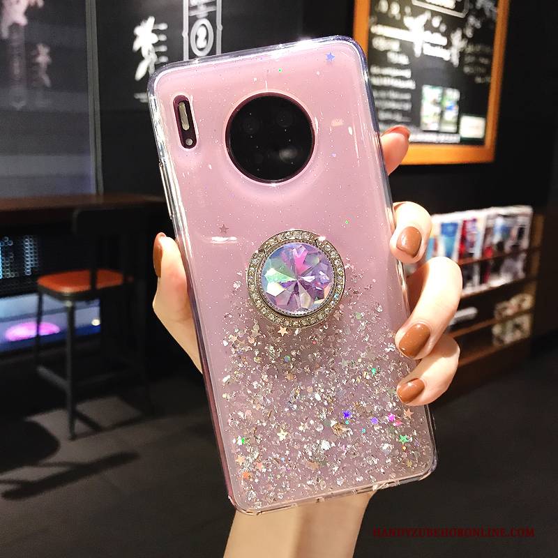Hülle Huawei Mate 30 Weiche Pulver Ring, Case Huawei Mate 30 Taschen Handyhüllen Neu