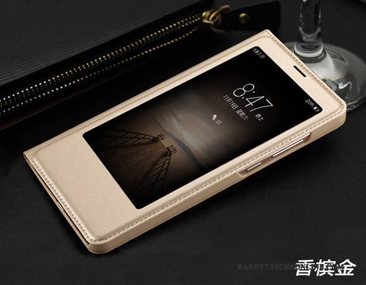 Hülle Huawei Mate 9 Lederhülle Handyhüllen Anti-sturz, Case Huawei Mate 9 Taschen Rosegold