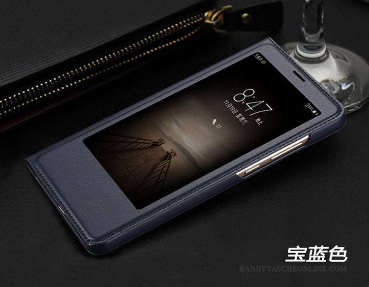 Hülle Huawei Mate 9 Lederhülle Handyhüllen Anti-sturz, Case Huawei Mate 9 Taschen Rosegold